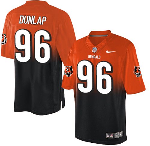 Nike Bengals #96 Carlos Dunlap Orange/Black Men's Stitched NFL Elite Fadeaway Fashion Jersey Nike Bengals #96 Carlos Dunlap Orange/Black Men's Stitched NFL Elite Fadeaway Fashion Jersey