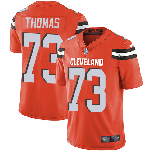 Nike Browns #73 Joe Thomas Orange Alternate Men's Stitched NFL Vapor Untouchable Limited Jersey Nike Browns #73 Joe Thomas Orange Alternate Men's Stitched NFL Vapor Untouchable Limited Jersey