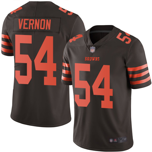 Nike Browns #54 Olivier Vernon Brown Men's Stitched NFL Limited Rush Jersey Nike Browns #54 Olivier Vernon Brown Men's Stitched NFL Limited Rush Jersey