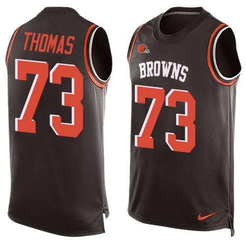 Nike Browns #73 Joe Thomas Brown Team Color Men's Stitched NFL Limited Tank Top Jersey Nike Browns #73 Joe Thomas Brown Team Color Men's Stitched NFL Limited Tank Top Jersey
