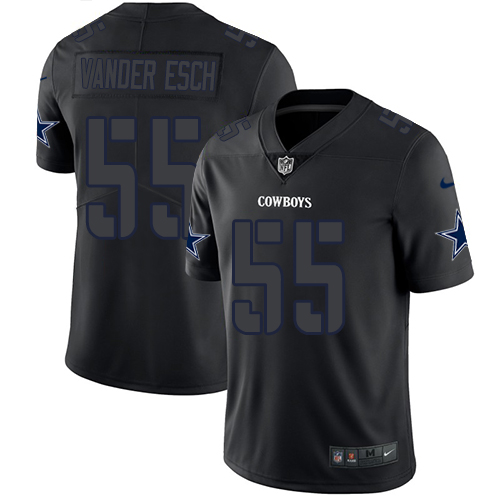 Nike Cowboys #55 Leighton Vander Esch Black Men's Stitched NFL Limited Rush Impact Jersey Nike Cowboys #55 Leighton Vander Esch Black Men's Stitched NFL Limited Rush Impact Jersey