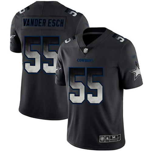 Nike Cowboys #55 Leighton Vander Esch Black Men's Stitched NFL Vapor Untouchable Limited Smoke Fashion Jersey Nike Cowboys #55 Leighton Vander Esch Black Men's Stitched NFL Vapor Untouchable Limited Smoke Fashion Jersey