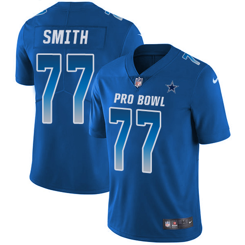 Nike Cowboys #77 Tyron Smith Royal Men's Stitched NFL Limited NFC 2019 Pro Bowl Jersey Nike Cowboys #77 Tyron Smith Royal Men's Stitched NFL Limited NFC 2019 Pro Bowl Jersey