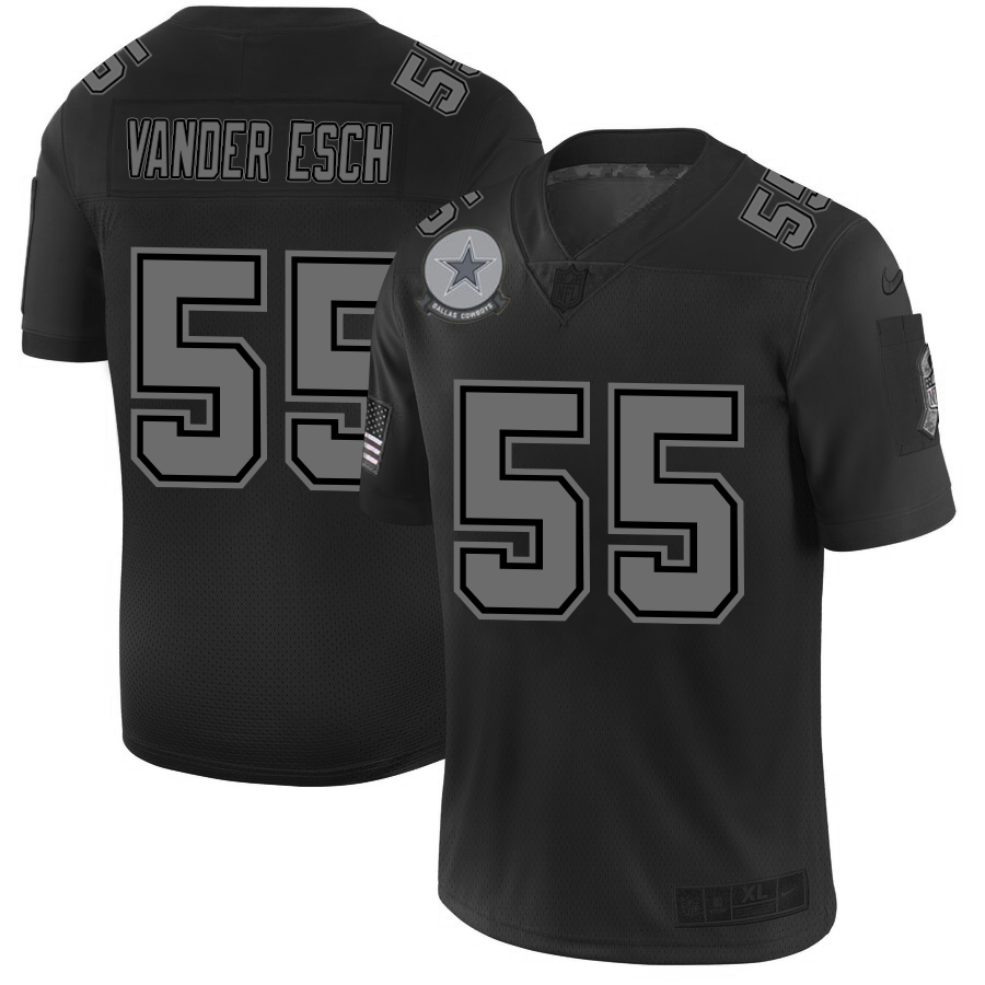 Dallas Cowboys #55 Leighton Vander Esch Men's Nike Black 2019 Salute to Service Limited Stitched NFL Jersey Dallas Cowboys #55 Leighton Vander Esch Men's Nike Black 2019 Salute to Service Limited Stitched NFL Jersey