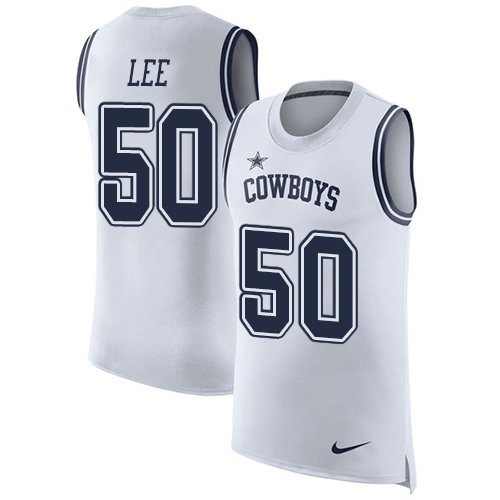 Nike Cowboys #50 Sean Lee White Men's Stitched NFL Limited Rush Tank Top Jersey Nike Cowboys #50 Sean Lee White Men's Stitched NFL Limited Rush Tank Top Jersey