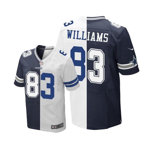 Nike Cowboys #83 Terrance Williams Navy Blue/White Men's Stitched NFL Elite Split Jersey Nike Cowboys #83 Terrance Williams Navy Blue/White Men's Stitched NFL Elite Split Jersey