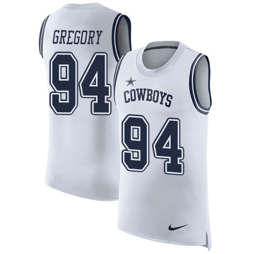 Nike Cowboys #94 Randy Gregory White Men's Stitched NFL Limited Rush Tank Top Jersey Nike Cowboys #94 Randy Gregory White Men's Stitched NFL Limited Rush Tank Top Jersey