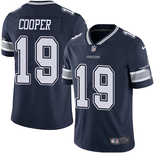 Nike Cowboys #19 Amari Cooper Navy Blue Team Color Men's Stitched NFL Vapor Untouchable Limited Jersey Nike Cowboys #19 Amari Cooper Navy Blue Team Color Men's Stitched NFL Vapor Untouchable Limited Jersey