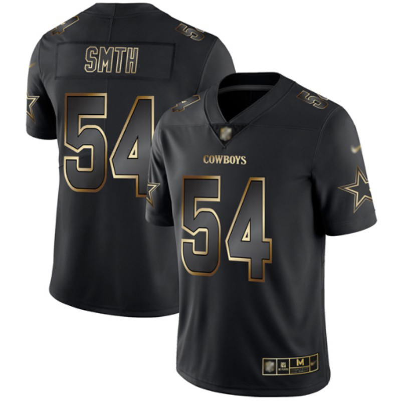 Nike Cowboys #54 Jaylon Smith Black/Gold Men's Stitched NFL Vapor Untouchable Limited Jersey Nike Cowboys #54 Jaylon Smith Black/Gold Men's Stitched NFL Vapor Untouchable Limited Jersey