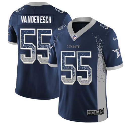 Nike Cowboys #55 Leighton Vander Esch Navy Blue Team Color Men's Stitched NFL Limited Rush Drift Fashion Jersey Nike Cowboys #55 Leighton Vander Esch Navy Blue Team Color Men's Stitched NFL Limited Rush Drift Fashion Jersey