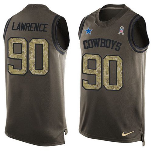 Nike Cowboys #90 Demarcus Lawrence Green Men's Stitched NFL Limited Salute To Service Tank Top Jersey Nike Cowboys #90 Demarcus Lawrence Green Men's Stitched NFL Limited Salute To Service Tank Top Jersey