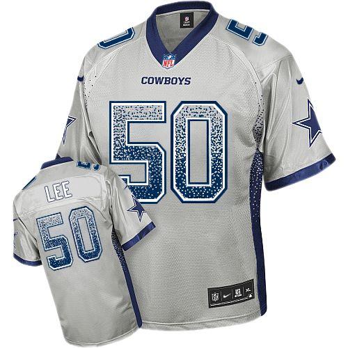 Nike Cowboys #50 Sean Lee Grey Men's Stitched NFL Elite Drift Fashion Jersey Nike Cowboys #50 Sean Lee Grey Men's Stitched NFL Elite Drift Fashion Jersey