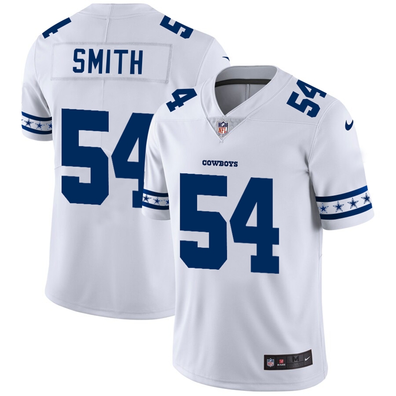 Dallas Cowboys #54 Jaylon Smith Nike White Team Logo Vapor Limited NFL Jersey Dallas Cowboys #54 Jaylon Smith Nike White Team Logo Vapor Limited NFL Jersey