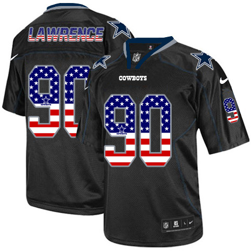 Nike Cowboys #90 Demarcus Lawrence Black Men's Stitched NFL Elite USA Flag Fashion Jersey Nike Cowboys #90 Demarcus Lawrence Black Men's Stitched NFL Elite USA Flag Fashion Jersey