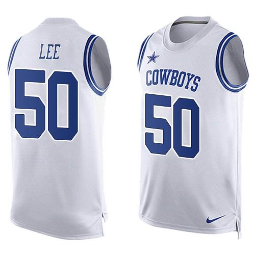 Nike Cowboys #50 Sean Lee White Men's Stitched NFL Limited Tank Top Jersey Nike Cowboys #50 Sean Lee White Men's Stitched NFL Limited Tank Top Jersey