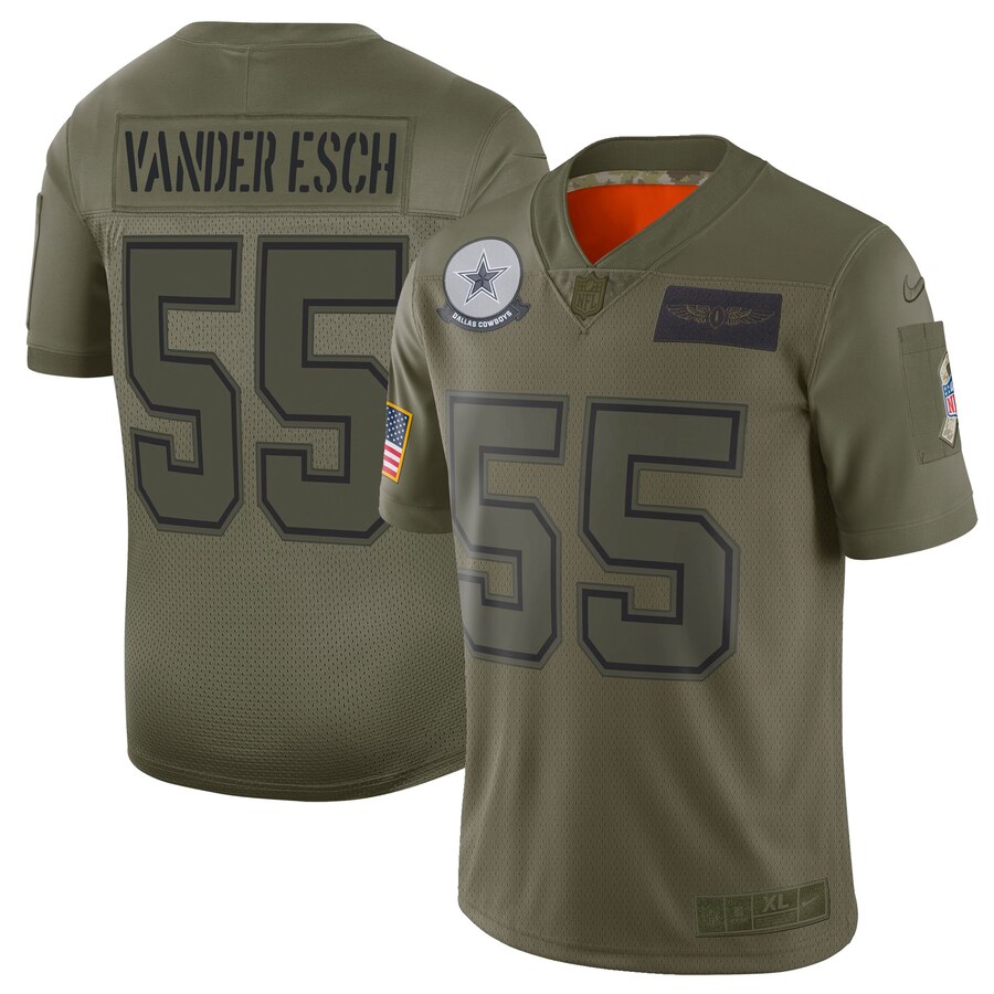 Nike Cowboys #55 Leighton Vander Camo Men's Stitched NFL Limited 2019 Salute To Service Jersey Nike Cowboys #55 Leighton Vander Camo Men's Stitched NFL Limited 2019 Salute To Service Jersey