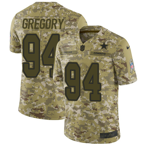 Nike Cowboys #94 Randy Gregory Camo Men's Stitched NFL Limited 2018 Salute To Service Jersey Nike Cowboys #94 Randy Gregory Camo Men's Stitched NFL Limited 2018 Salute To Service Jersey