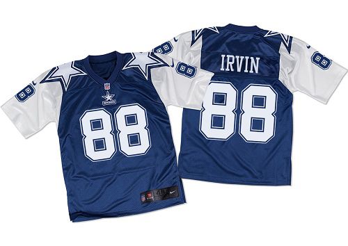 Nike Cowboys #88 Michael Irvin Navy Blue/White Throwback Men's Stitched NFL Elite Jersey Nike Cowboys #88 Michael Irvin Navy Blue/White Throwback Men's Stitched NFL Elite Jersey