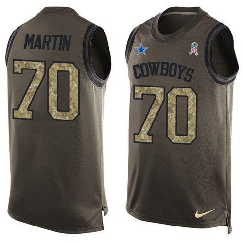 Nike Cowboys #70 Zack Martin Green Men's Stitched NFL Limited Salute To Service Tank Top Jersey Nike Cowboys #70 Zack Martin Green Men's Stitched NFL Limited Salute To Service Tank Top Jersey