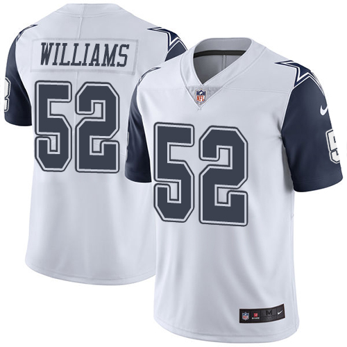 Nike Cowboys #52 Connor Williams White Men's Stitched NFL Limited Rush Jersey Nike Cowboys #52 Connor Williams White Men's Stitched NFL Limited Rush Jersey