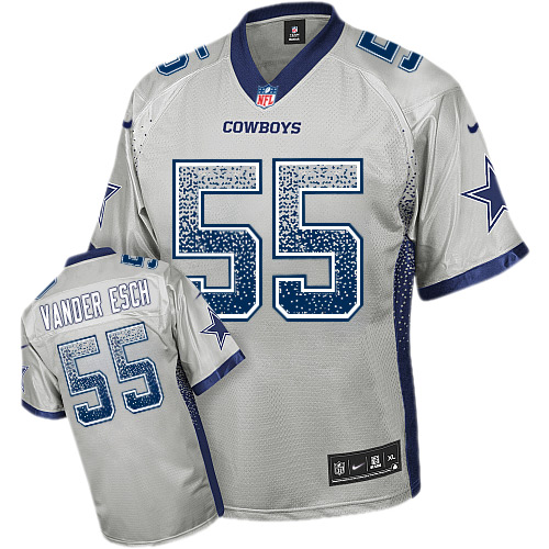 Nike Cowboys #55 Leighton Vander Esch Grey Men's Stitched NFL Elite Drift Fashion Jersey Nike Cowboys #55 Leighton Vander Esch Grey Men's Stitched NFL Elite Drift Fashion Jersey