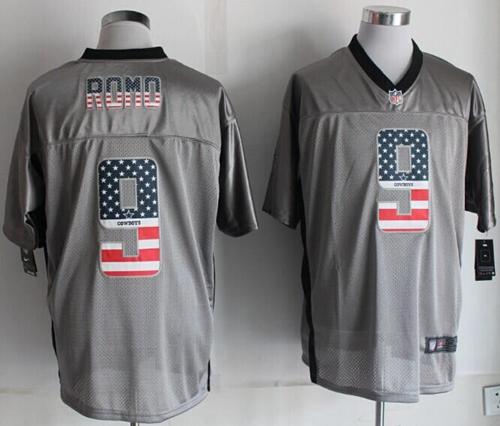 Nike Cowboys #9 Tony Romo Grey Men's Stitched NFL Elite USA Flag Fashion Jersey Nike Cowboys #9 Tony Romo Grey Men's Stitched NFL Elite USA Flag Fashion Jersey
