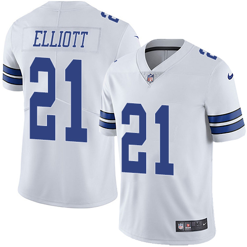 Nike Cowboys #21 Ezekiel Elliott White Men's Stitched NFL Vapor Untouchable Limited Jersey Nike Cowboys #21 Ezekiel Elliott White Men's Stitched NFL Vapor Untouchable Limited Jersey