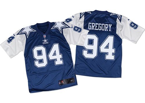 Nike Cowboys #94 Randy Gregory Navy Blue/White Throwback Men's Stitched NFL Elite Jersey Nike Cowboys #94 Randy Gregory Navy Blue/White Throwback Men's Stitched NFL Elite Jersey