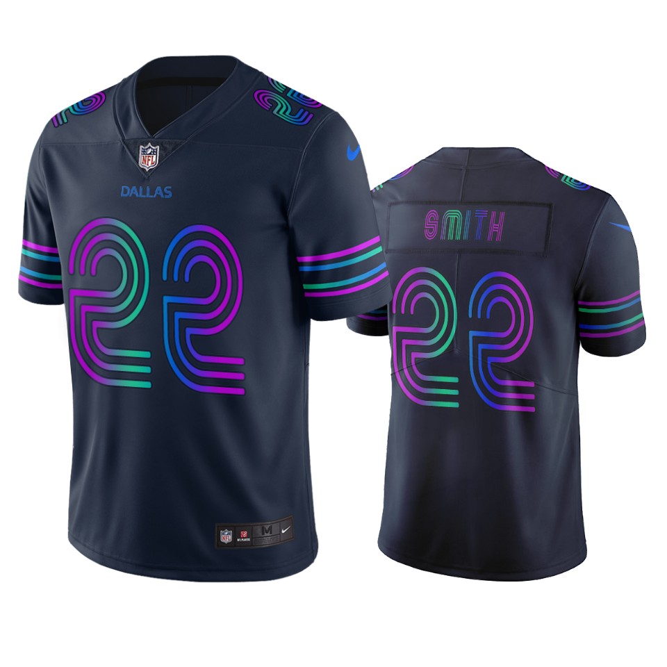 Dallas Cowboys #22 Emmitt Smith Navy Vapor Limited City Edition NFL Jersey Dallas Cowboys #22 Emmitt Smith Navy Vapor Limited City Edition NFL Jersey