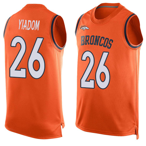 Nike Broncos #26 Isaac Yiadom Orange Team Color Men's Stitched NFL Limited Tank Top Jersey Nike Broncos #26 Isaac Yiadom Orange Team Color Men's Stitched NFL Limited Tank Top Jersey