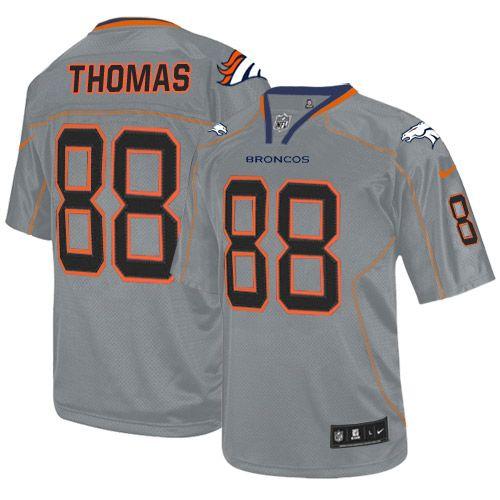 Nike Broncos #88 Demaryius Thomas Lights Out Grey Men's Stitched NFL Elite Jersey Nike Broncos #88 Demaryius Thomas Lights Out Grey Men's Stitched NFL Elite Jersey