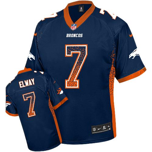 Nike Broncos #7 John Elway Navy Blue Alternate Men's Stitched NFL Elite Drift Fashion Jersey Nike Broncos #7 John Elway Navy Blue Alternate Men's Stitched NFL Elite Drift Fashion Jersey