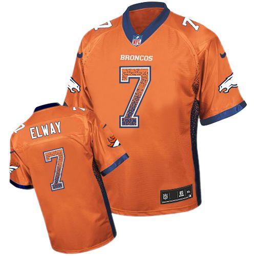 Nike Broncos #7 John Elway Orange Team Color Men's Stitched NFL Elite Drift Fashion Jersey Nike Broncos #7 John Elway Orange Team Color Men's Stitched NFL Elite Drift Fashion Jersey
