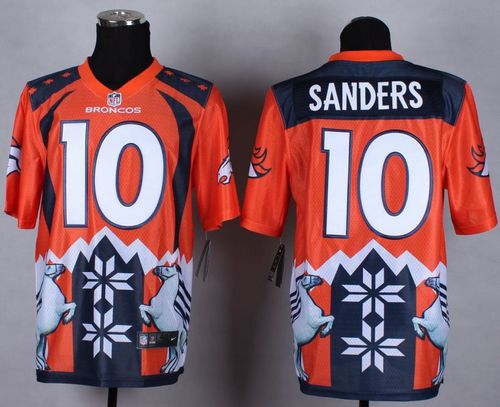 Nike Broncos #10 Emmanuel Sanders Orange Men's Stitched NFL Elite Noble Fashion Jersey Nike Broncos #10 Emmanuel Sanders Orange Men's Stitched NFL Elite Noble Fashion Jersey