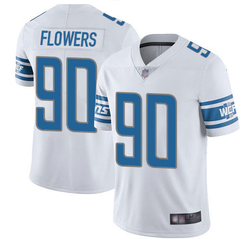 Nike Lions #90 Trey Flowers White Men's Stitched NFL Vapor Untouchable Limited Jersey Nike Lions #90 Trey Flowers White Men's Stitched NFL Vapor Untouchable Limited Jersey