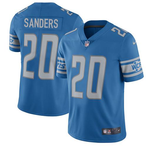 Nike Lions #20 Barry Sanders Blue Team Color Men's Stitched NFL Vapor Untouchable Limited Jersey Nike Lions #20 Barry Sanders Blue Team Color Men's Stitched NFL Vapor Untouchable Limited Jersey