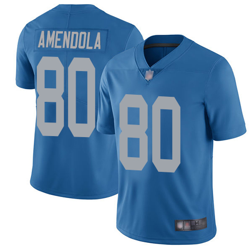 Nike Lions #80 Danny Amendola Blue Throwback Men's Stitched NFL Vapor Untouchable Limited Jersey Nike Lions #80 Danny Amendola Blue Throwback Men's Stitched NFL Vapor Untouchable Limited Jersey