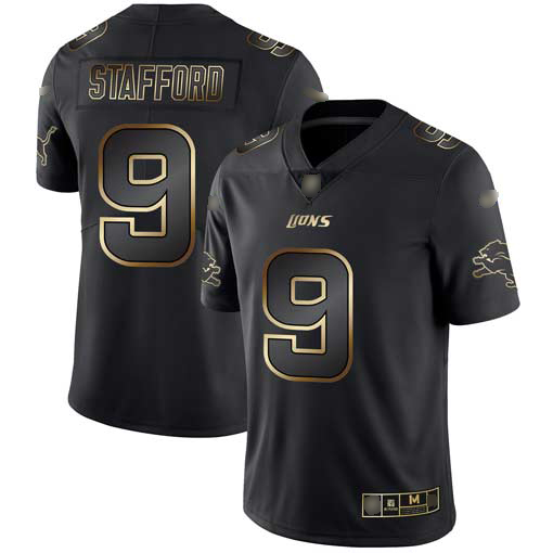 Nike Lions #9 Matthew Stafford Black/Gold Men's Stitched NFL Vapor Untouchable Limited Jersey Nike Lions #9 Matthew Stafford Black/Gold Men's Stitched NFL Vapor Untouchable Limited Jersey