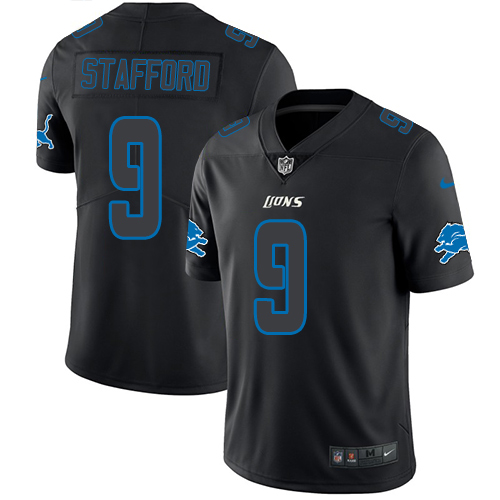 Nike Lions #9 Matthew Stafford Black Men's Stitched NFL Limited Rush Impact Jersey Nike Lions #9 Matthew Stafford Black Men's Stitched NFL Limited Rush Impact Jersey