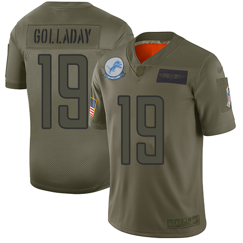 Nike Lions #19 Kenny Golladay Camo Men's Stitched NFL Limited 2019 Salute To Service Jersey Nike Lions #19 Kenny Golladay Camo Men's Stitched NFL Limited 2019 Salute To Service Jersey
