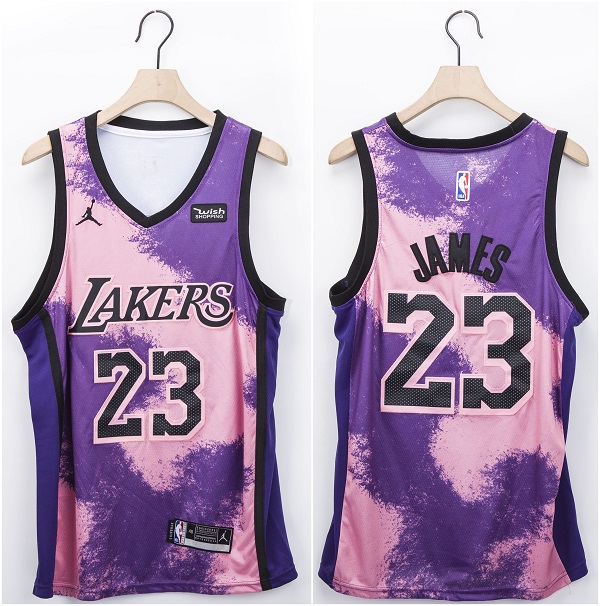 Men's Los Angeles Lakers #23 LeBron James Fashion Edition Stitched Jersey Men's Los Angeles Lakers #23 LeBron James Fashion Edition Stitched Jersey