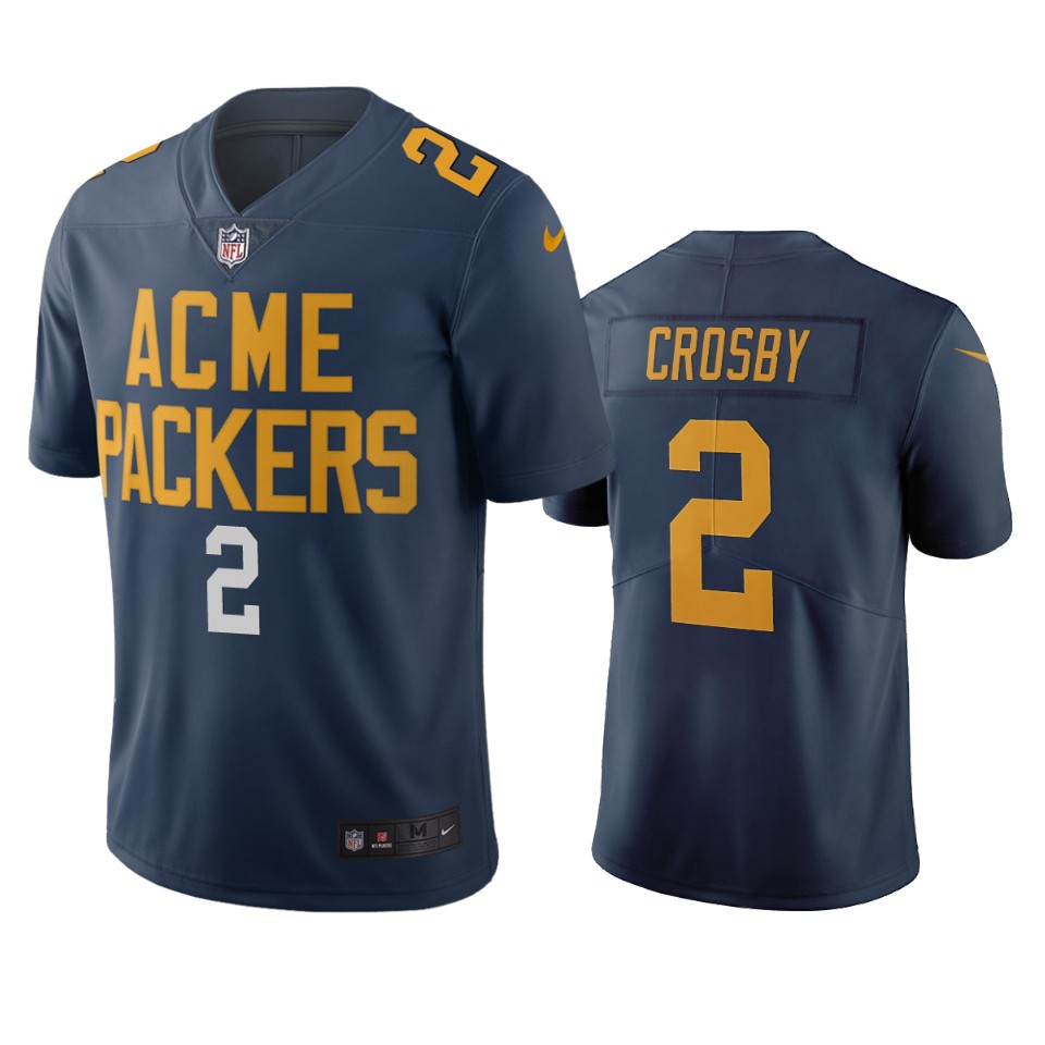 Green Bay Packers #2 Mason Crosby Navy Vapor Limited City Edition NFL Jersey Green Bay Packers #2 Mason Crosby Navy Vapor Limited City Edition NFL Jersey