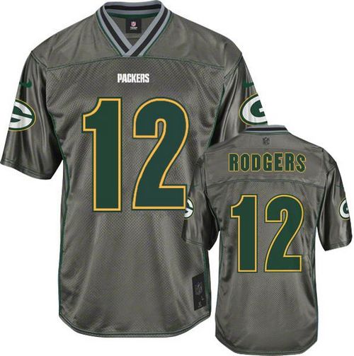 Nike Packers #12 Aaron Rodgers Grey Men's Stitched NFL Elite Vapor Jersey Nike Packers #12 Aaron Rodgers Grey Men's Stitched NFL Elite Vapor Jersey