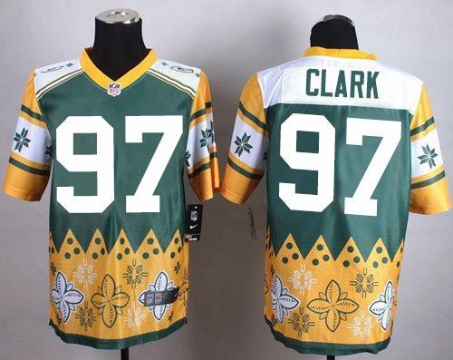 Nike Packers #97 Kenny Clark Green Men's Stitched NFL Elite Noble Fashion Jersey Nike Packers #97 Kenny Clark Green Men's Stitched NFL Elite Noble Fashion Jersey