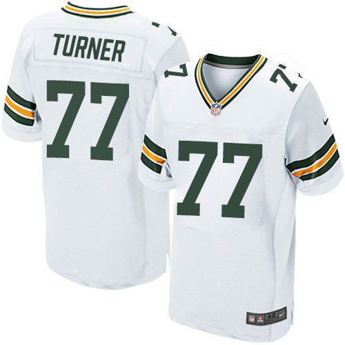 Nike Packers #77 Billy Turner White Men's Stitched NFL Elite Jersey Nike Packers #77 Billy Turner White Men's Stitched NFL Elite Jersey