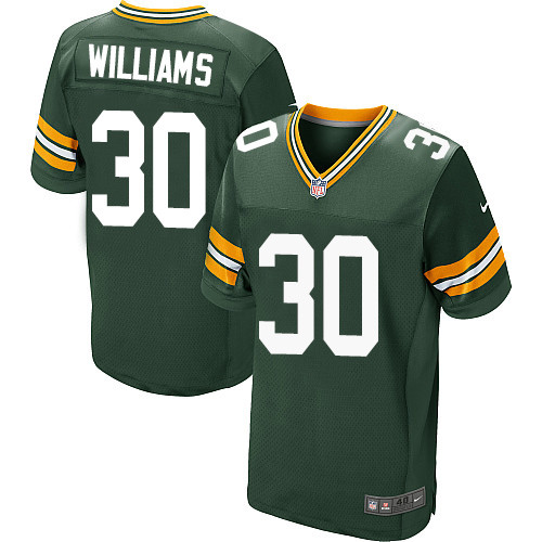 Nike Packers #30 Jamaal Williams Green Team Color Men's Stitched NFL Elite Jersey Nike Packers #30 Jamaal Williams Green Team Color Men's Stitched NFL Elite Jersey