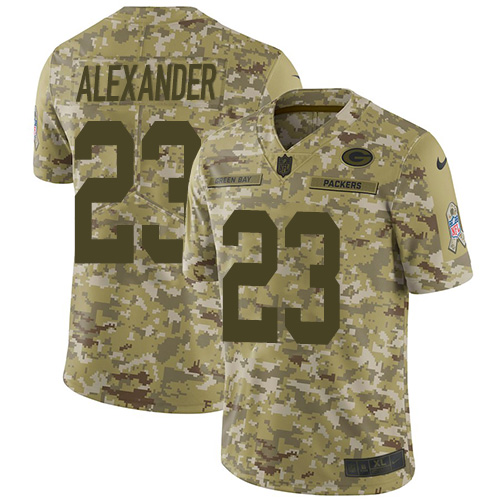 Nike Packers #23 Jaire Alexander Camo Men's Stitched NFL Limited 2018 Salute To Service Jersey Nike Packers #23 Jaire Alexander Camo Men's Stitched NFL Limited 2018 Salute To Service Jersey