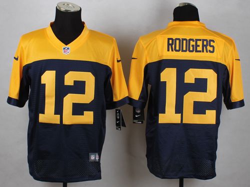 Nike Packers #12 Aaron Rodgers Navy Blue Alternate Men's Stitched NFL New Elite Jersey Nike Packers #12 Aaron Rodgers Navy Blue Alternate Men's Stitched NFL New Elite Jersey