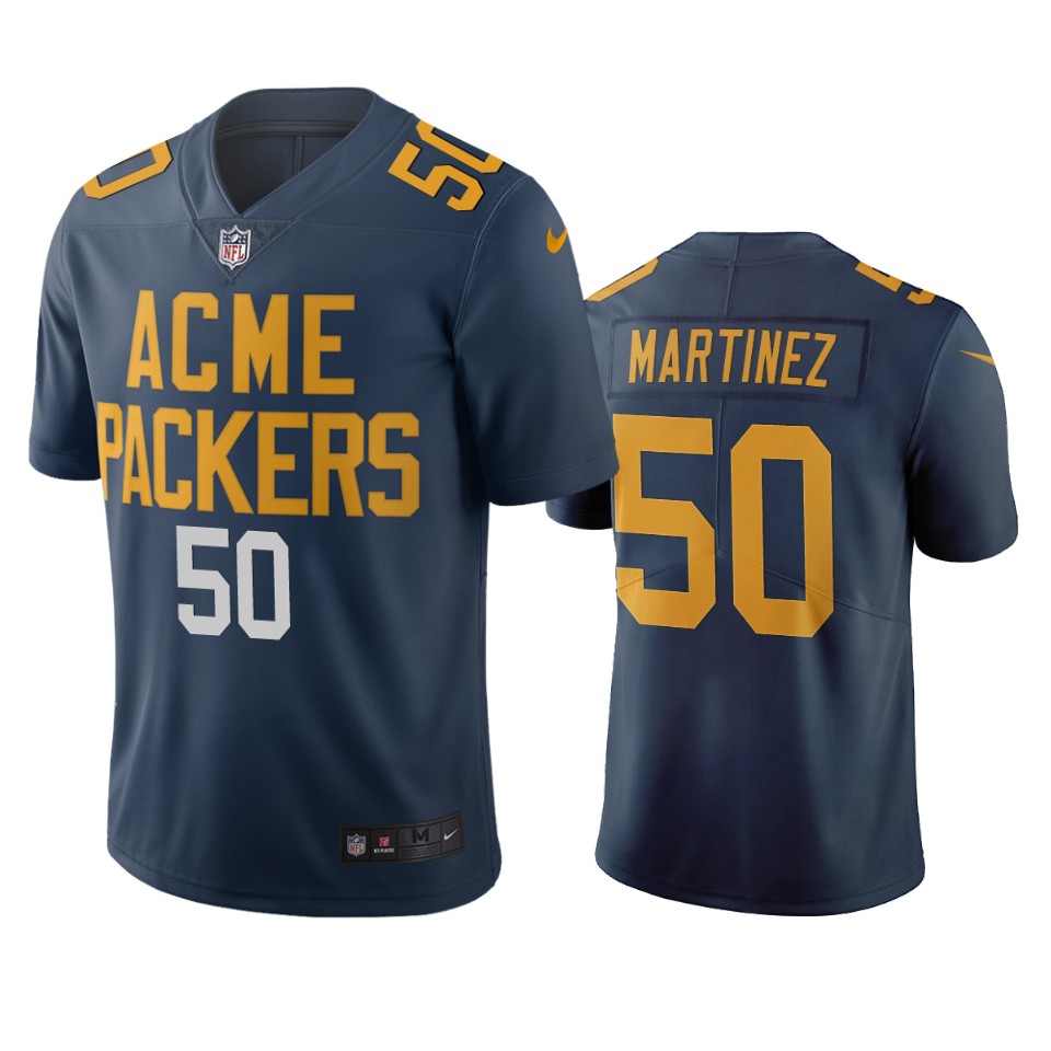 Green Bay Packers #50 Blake Martinez Navy Vapor Limited City Edition NFL Jersey