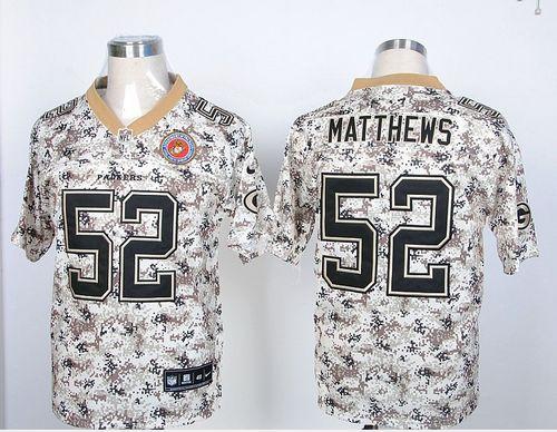 Nike Packers #52 Clay Matthews Camo USMC Men's Stitched NFL Elite Jersey Nike Packers #52 Clay Matthews Camo USMC Men's Stitched NFL Elite Jersey